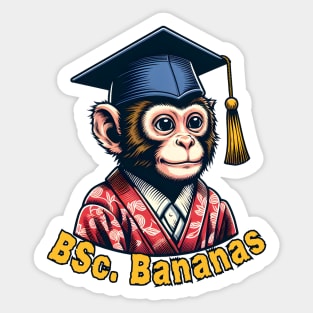 Graduation monkey Sticker